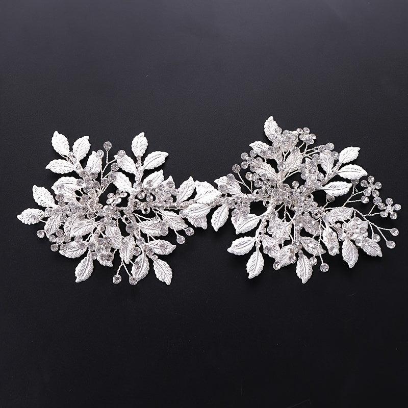 Bridal Silvery Crystal Wedding Hair Clip