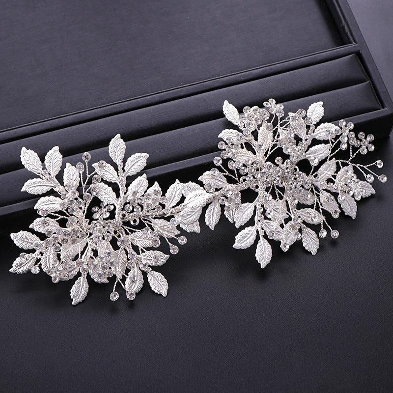Bridal Silvery Crystal Wedding Hair Clip
