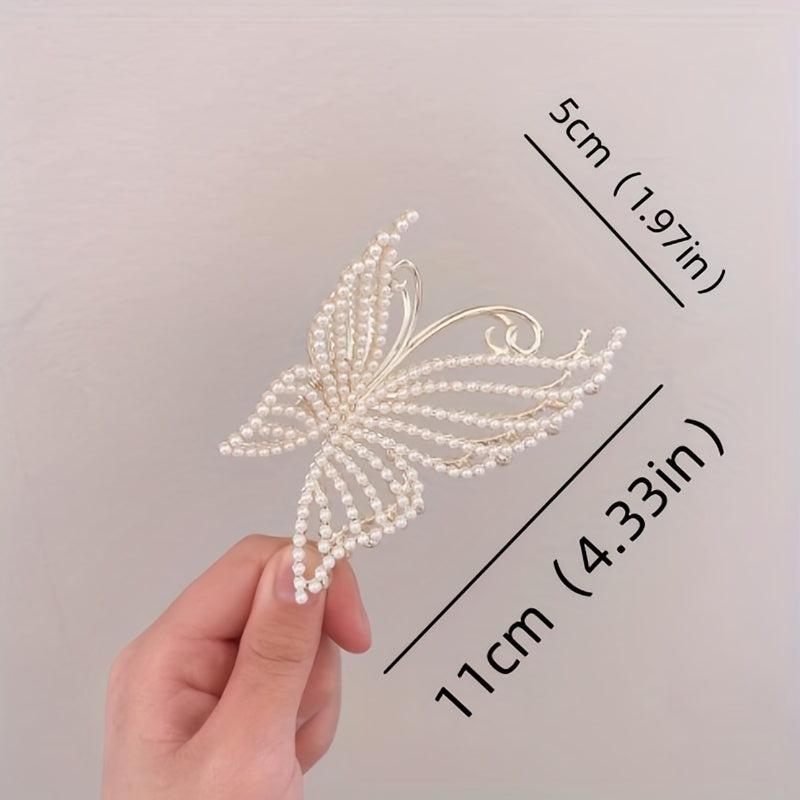 3pcs Pearl Butterfly Hair Clip for Women