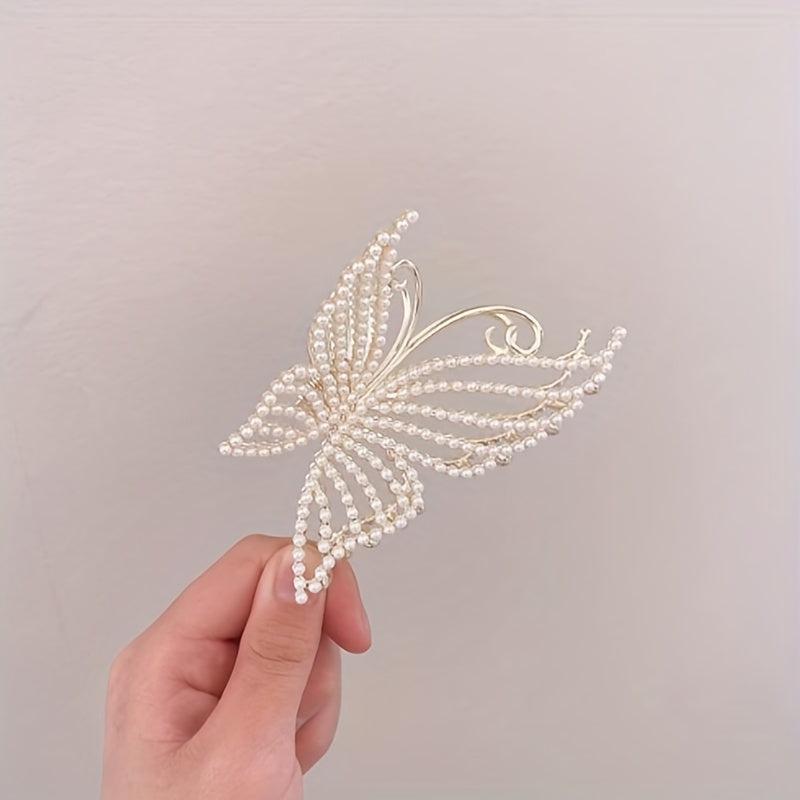 3pcs Pearl Butterfly Hair Clip for Women