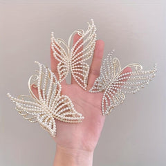 3pcs Pearl Butterfly Hair Clip for Women