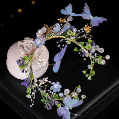 Vintage Butterfly Flower Crown Hair Accessories