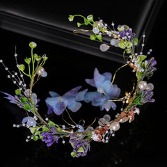 Vintage Butterfly Flower Crown Hair Accessories