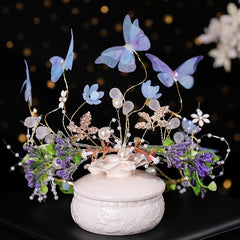 Vintage Butterfly Flower Crown Hair Accessories