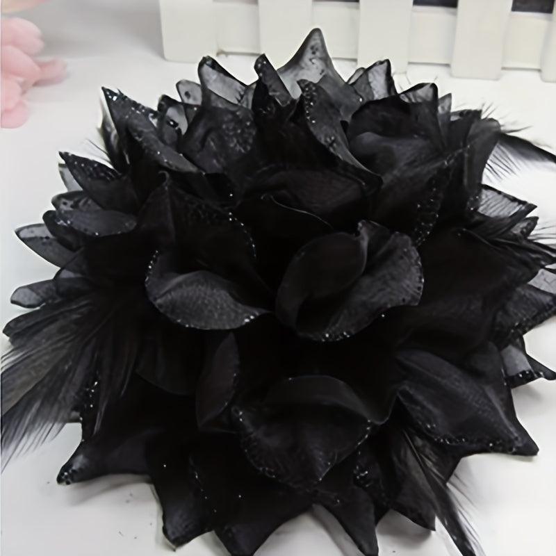 1 Pc Flower Hair Accessories For Bride Wristband Feather Hairpin Women Girls