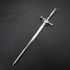 Vintage Alloy Hairpin Sword Shape Hair Stick Ponytail Holder Hair Accessories