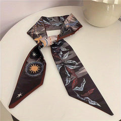 Scarf Hair Tie Soft Hair Band Neckerchief Hair Accessories For Women Girls