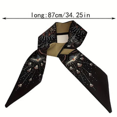 Scarf Hair Tie Soft Hair Band Neckerchief Hair Accessories For Women Girls