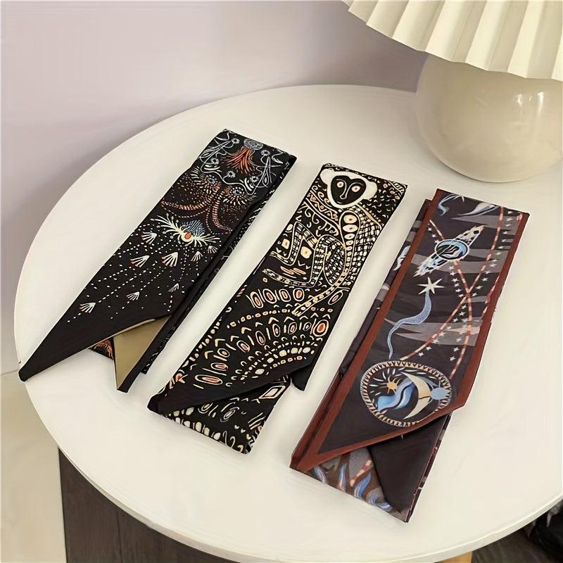 Scarf Hair Tie Soft Hair Band Neckerchief Hair Accessories For Women Girls