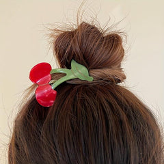 Acetate Hair Claw Fruit Ponytail Holder Hair Clip for Women Girls