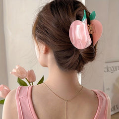 Acetate Hair Claw Fruit Ponytail Holder Hair Clip for Women Girls