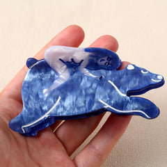 Acetate Bear Girl Shaped Hair Claw Clip Sweet Shark Claw For Women Girls