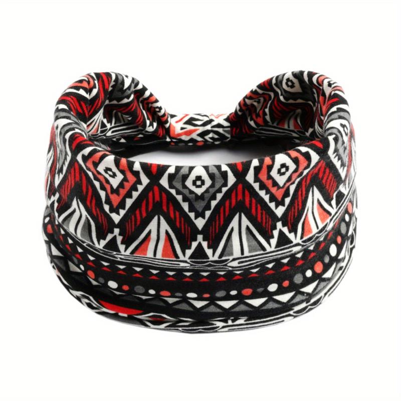 Boho Sports Sweatband Women Stretchy Headdress