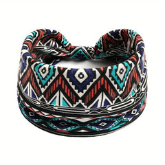 Boho Sports Sweatband Women Stretchy Headdress