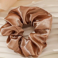 6pcs Soft Style Satin Scrunchies Hair Rope Ponytail Holder Hair Tie