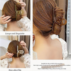 4pcs Jelly Hair Claw Style Jaw Claw for Women Girls