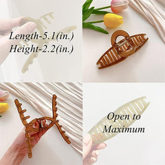 4pcs Jelly Hair Claw Style Jaw Claw for Women Girls