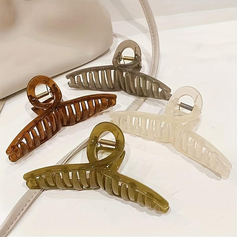 4pcs Jelly Hair Claw Style Jaw Claw for Women Girls