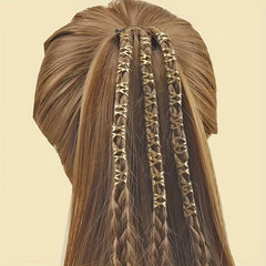 100PCS Hollow Metal Hair Ring Braiding Hair Accessories For Curly Hair