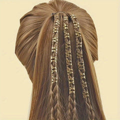 100PCS Hollow Metal Hair Ring Braiding Hair Accessories For Curly Hair