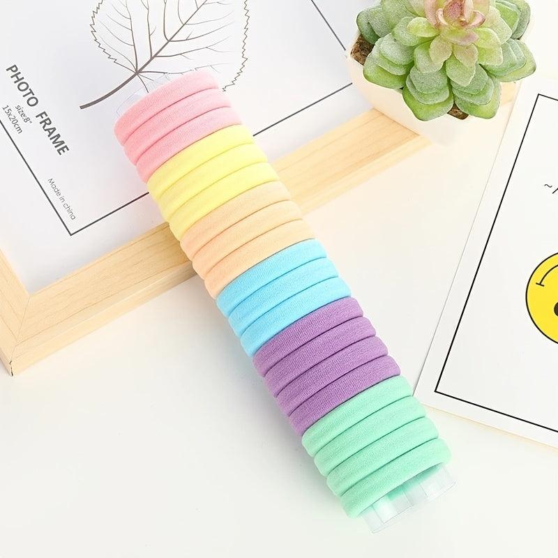 20pcs Hair Ties for Women Girls Men Soft Seamless Hair Bands No Damage