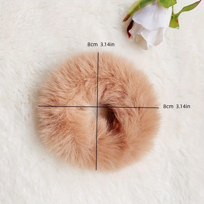 Plush Hair Tie Elastic Thick Velvet Hair Rope Ponytail Hair Accessories