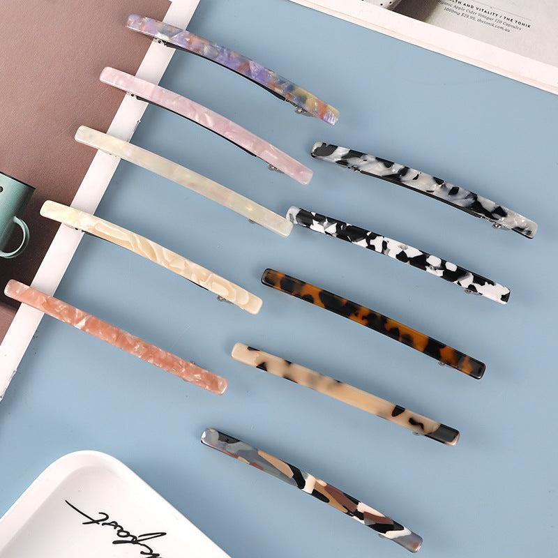 Leopard Pattern Hair Clip Side Bangs Barrette Style Clip
