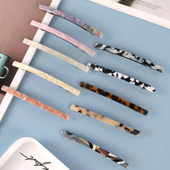 Leopard Pattern Hair Clip Side Bangs Barrette Style Clip