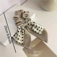 Bowknot Streamer Scrunchie Hair Tie Elastic Ponytail Holder Hair Accessories