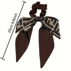 Bowknot Streamer Scrunchie Hair Tie Elastic Ponytail Holder Hair Accessories