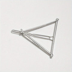 Triangle Frame Hair Clip Minimalist Solid Hair Pin Metal Headwear
