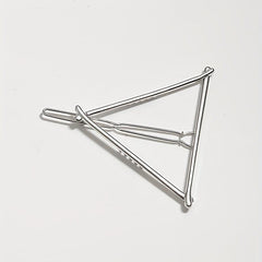Triangle Frame Hair Clip Minimalist Solid Hair Pin Metal Headwear