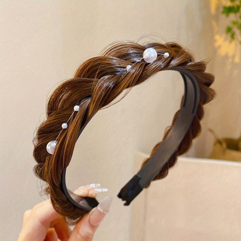 Wide Fishbone Braids Hair Band Retro Head Hoop Hair Styling