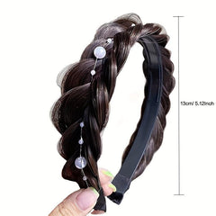 Wide Fishbone Braids Hair Band Retro Head Hoop Hair Styling