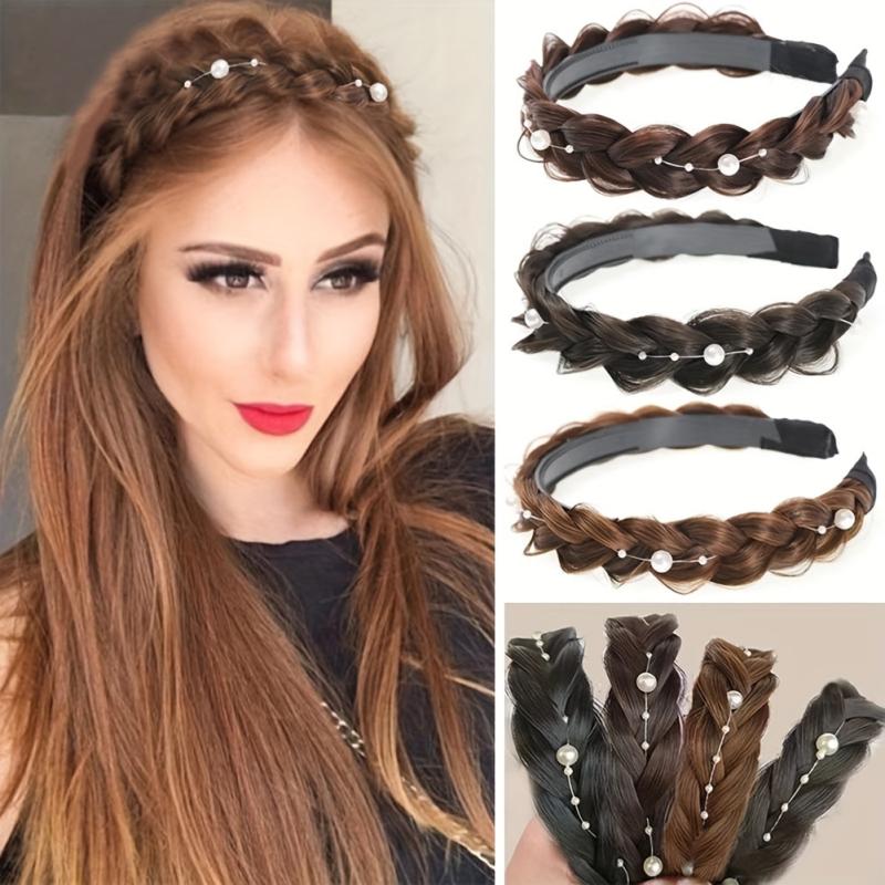 Wide Fishbone Braids Hair Band Retro Head Hoop Hair Styling