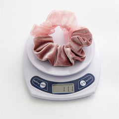 Velvet and Mesh Scrunchie Hair Tie Hair Rope Hair Accessories