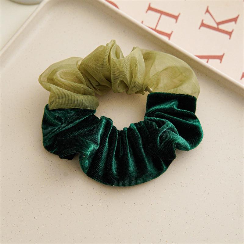 Velvet and Mesh Scrunchie Hair Tie Hair Rope Hair Accessories