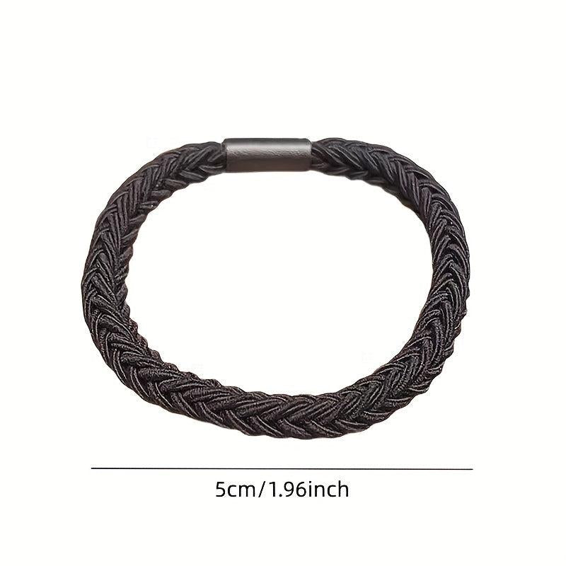 Braided Hair Tie Accessory for Women - Solid Color