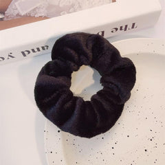 Solid Colors Scrunchy Hair Ties Hair Elastics Soft Scrunchie Ponytail Holders
