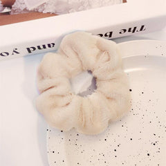 Solid Colors Scrunchy Hair Ties Hair Elastics Soft Scrunchie Ponytail Holders