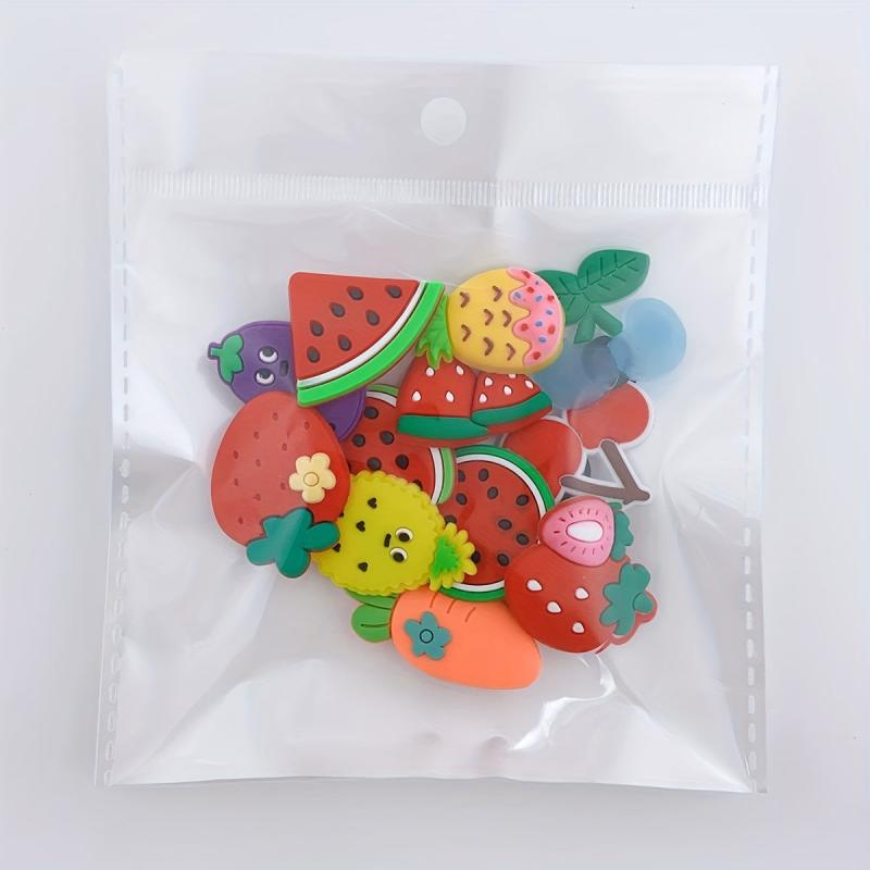 12pcs Fruit Shoe Charm Strawberry Clogs Decoration Set