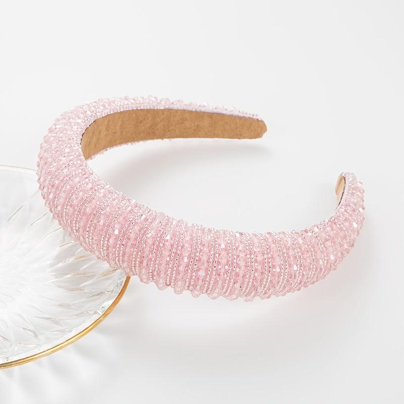 Vintage Baroque Beads Headband for Women Girls