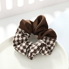 Plaid Print Scrunchies Hair Tie Style Hair Rope Elastic Ponytail Holder