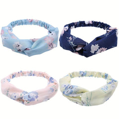 Flower Pattern Headband Wide Hair Band for Yoga Exercise