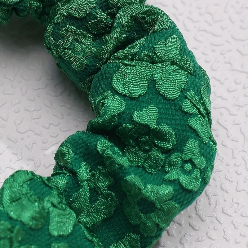 Green Hair Tie High Elasticity Scrunchie Seamless Hair Accessory