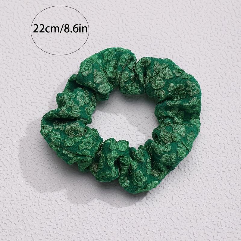 Green Hair Tie High Elasticity Scrunchie Seamless Hair Accessory