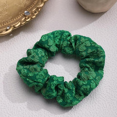 Green Hair Tie High Elasticity Scrunchie Seamless Hair Accessory