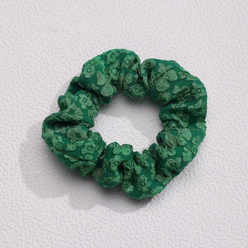 Green Hair Tie High Elasticity Scrunchie Seamless Hair Accessory