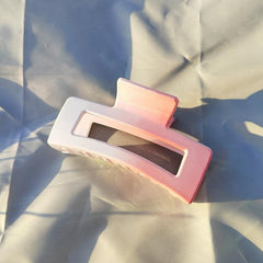 Rectangle Gradient Hair Claw Clip Non Slip Strong Hold Grip Hair Jaw Clip