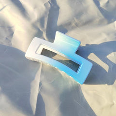 Rectangle Gradient Hair Claw Clip Non Slip Strong Hold Grip Hair Jaw Clip